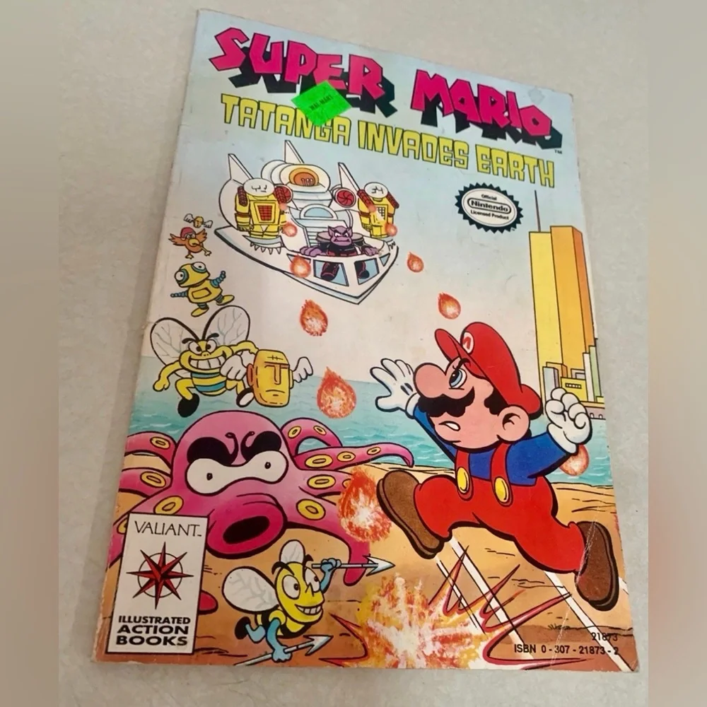 Super Mario Tatanga Invades Earth Rare 1991 Nintendo Valiant Comics Good Conditi